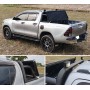 PROTECT beste faltbare Alu Laderaumabdeckung mit Überrollbügel Toyota Hilux Doppelkabine Pick-Up